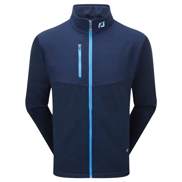 FootJoy Polyester Black 1/4 Zip Blue popular Striped Golf Jacket Top