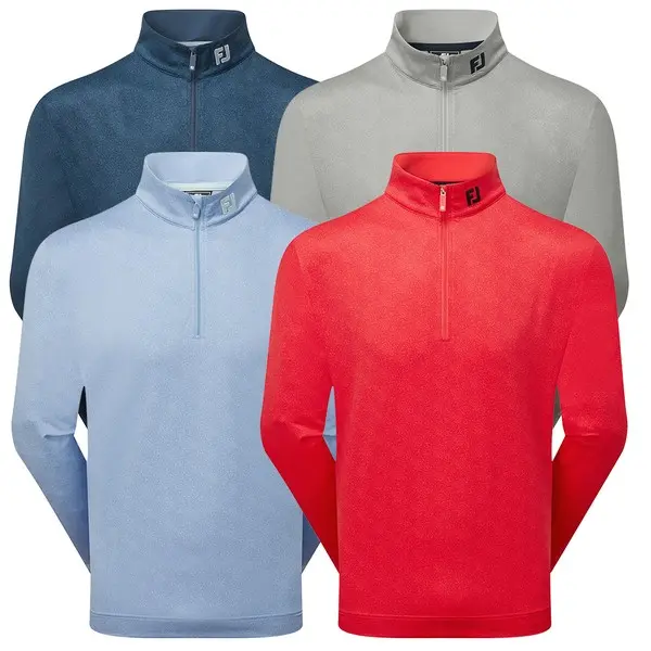 FootJoy Mens Speckle Print Chill-Out Stretch Golf Polo Shirt