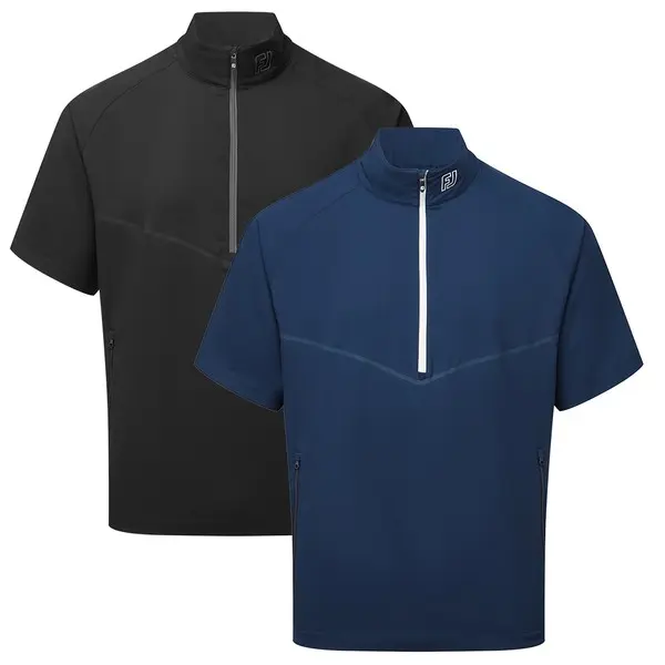 FootJoy Mens Zephyr Short Sleeve Golf Windshirt