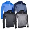 Glenmuir Mens Douglas Mesh Backed Zip Golf Pullover