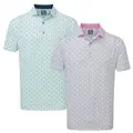 FootJoy Flying Wasp Print Lisle Golf Polo Shirt