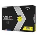 Callaway 2022 Chrome Soft X Triple Track Yellow Golf Balls 