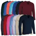 Glenmuir Mens Wilkie Merino V Neck Golf Sweater 