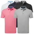 FootJoy Mens Stretch Lisle Dot Print Golf Polo Shirt