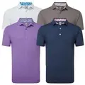 FootJoy Mens Solid with Primrose Trim Golf Polo Shirt