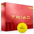 Wilson Triad Yellow 12 Ball Golf Balls