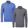 Ping Emmett Mens Long Sleeve Golf Polo Shirt