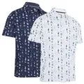 Callaway Mens All Over Golf Essentials Print Polo Shirt 