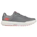 Grey Leather/ Red Trim