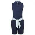 Navy with Gingham Sash