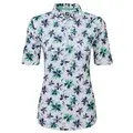 FootJoy Ladies Half-Sleeve Floral Print Golf Polo Shirt