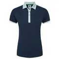 FootJoy Ladies Gingham Trim Short Sleeve Golf Shirt