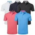 FootJoy Mens Stretch Lisle Dot Print Golf Polo Shirt