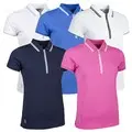 Glenmuir Ladies Stella Mesh Shoulder Panel Golf Polo