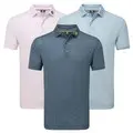 FootJoy Mens Wiggle Print Lisle Golf Polo Shirt