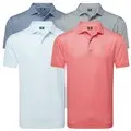 FootJoy Mens Houndstooth Geo Lisle Golf Polo Shirt