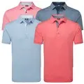 FootJoy Mens Heather Lisle with Trim Golf Polo Shirt