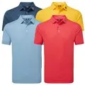 FootJoy Mens Stretch Pique Solid Golf Polo Shirt