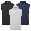 FootJoy Mens Half-Zip Flat Back Rib Golf Vest