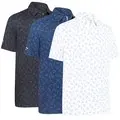 Callaway Mens All Over Large Chev Printed Golf Polo Shirt